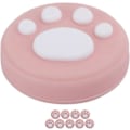 Miniatyrbillede 4 af 5: Bløde Silikon Kattepote Tommelfingergreb, Nem Kontrol, Beskyttende Greb, Genanvendelige, Gul Pote på Hvid, til Switch/Switch Lite med (Foundation White Claw) f