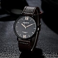 Miniatyrbillede 5 af 5: Luksus Casual Læder Armbånd Quartz Ure