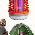 Miniatyrbillede 3 af 3: Solcelledrevet myggelampe USB-lampe Vandtæt insektflue lysfælde lommelygteA
