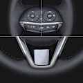 Miniatyrbild 3 av 5: DIY Anpassade Handsydda Svarta Konstläder Rattöverdrag för Peugeot 206 1998-2005 206 SW 2003-2005 206
