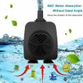 Miniatyrbilde 3 av 5: 15W 800L/t Fontenepumpe, Damppumpe, Fontenepumpe, Hagepumpe, Fontenepumpe med 12 LED-lys