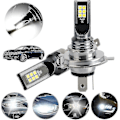 Miniatyrbilde 1 av 4: H4/9003 LED-lyspærer for frontlys, LED H4-lyspærer for bil, H4-lyspærer for bil, lyse LED-lyspærer for bil, H4 LED-frontlys