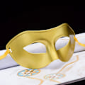 Miniatyrbillede 2 af 2: tectake Venetiansk maske, ensfarvet øjenmaske til maskerade, 2