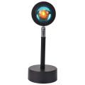 Miniatyrbilde 1 av 5: Solnedgangsprojektorlampe, LED-projektorlampe, moderne gulvlampe, 180 graders rotasjon, for stuedekorasjon, farge: Solnedgangs rød
