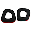 Pikkukuva 5 / 5: Earpads G230 G430 G930 G35 F450 -pelikuulokkeisiin, musta ja punainen