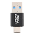 Miniatyrbild 4 av 4: Type-C / USB-C Hane till USB 3.0 Hane Aluminiumlegering Adapter (Svart) 12