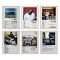 Miniatyrbillede 1 af 4: Kendrick Lamar Poster Folklore Album Reputation Poster Æstetisk Lærred Musik Album Rapper Poster Soveværelse Væghængt Dekoration