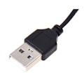 Miniatyrbild 4 av 5: 3,5 mm Aux USB2.0 Han Mini 5-stifts USB Bärbar Högtalare Ljudkabel