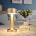 Miniatyrbild 2 av 5: Uppladdningsbar LED-bordslampa med touchsensor, skrivbordslampa för sovrum, restaurang, bar Gold Dumbbell