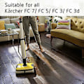Miniatyrbilde 5 av 5: 8-delt sett med ruller for Fc7 Fc5 Fc3 Fc3d elektrisk gulvvasker 2.055-007.0 / 2.055-006.0(hy)
