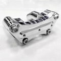Miniatyrbilde 4 av 5: 3-1/2 Tommers Pullback Styreforhøyere & Toppklemme Sett for Dyna Softail Fat Boy