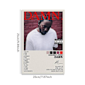 Miniatyrbillede 2 af 4: Kendrick Lamar Poster Folklore Album Reputation Poster Æstetisk Lærred Musik Album Rapper Poster Soveværelse Væghængt Dekoration