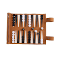 Miniatyrbild 1 av 5: Backgammon spelbräde bärbar Backgammon set för vuxna Resespel Vuxen rulldesign Barn