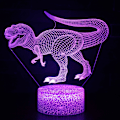 Miniatyrbild 1 av 4: Dinosaurieleksaker Barn 3D Illusion Skrivbordslampa Fjärrkontroll Dinosaurie Nattlampa För Barn 2 3 4 5 6 7 8-12 År Gamla Pojkar Gåvor
