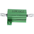 Miniatyrbilde 4 av 5: Grønne Aluminium Chassis Monterte Trådsårte Motstander 10W 10 Ohm 5%
