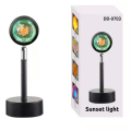 Miniatyrbilde 5 av 5: Solnedgangsprojektorlampe, LED-projektorlampe, moderne gulvlampe, 180 graders rotasjon, for stuedekorasjon, farge: Solnedgangs rød