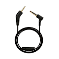 Miniatyrbilde 1 av 4: Med mikrofon for Bose QuietComfort QC 3 hodetelefoner erstatnings lydkabel svart