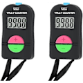 Miniatyrbillede 1 af 5: 2 stk. elektronisk tæller, digital håndtæller elektronisk manuel klikker med lanyard, addér/subtrahér model