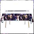 Miniatyrbilde 3 av 5: Onsdag Addams bursdagsfest dekorasjonsbanner ballong bakteppe festlige arrangementer forsyninger hjemmedekor bakgrunn BPQ-55PCS