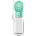 Miniatyrbillede 5 af 5: Hundevandflaske, Lækagesikker Bærbar Hvalpevanddispenser med Automatisk Foder til Kæledyr, Katte, Udendørs, Vandreture, Rejser, Fødevarekvalitet Plast (550 ml