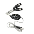 Miniatyrbillede 2 af 5: USB til MIDI 5-Pin Kabel Konverter 2 i 1 til PC Lyd Output Redigering til Klaver Elektroniske Musikinstrumenter