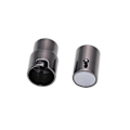 Miniatyrbillede 5 af 5: 10 stk Magnetiske Smykke Armbåndslukninger til Læder Halskæde Armbånds Snorende Kapper til Smykkefremstilling (Sort, 6 mm)