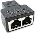 Miniatyrbilde 4 av 4: Ethernet Splitter Adapter Nettverksadapter med LAN Splitter 2 Hunn til 2 Hunn Porter CAT 5/CAT 6 Ethernet Forlenger Kobling 8P