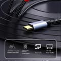 Miniatyrbilde 3 av 5: USB C til 2RCA Lydkabel Adapter Type-C til Dobbel RCA 1M