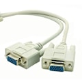 Pikkukuva 4 / 5: Sinknap 2 VGA SVGA Monitor Uros-uros Y-jakajakaapeli 15-nastainen ulkoinen sovitin