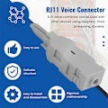 Miniatyrbilde 4 av 5: 10 stk. 110 Test Rj11 Voice Connector Mdf Sjekk Telefon Voice For Krone Module Patch Panel