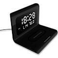 Miniatyrbillede 2 af 5: Essentielt til hjemmekontoret: Digitalt display hurtig trådløs opladnings bordur, sikker og pålidelig opladning 3 i 1 vækkeure radio til soveværelser natbord