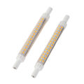 Pikkukuva 2 / 5: 2 kpl R7S 98LED polttimo, kaksipäinen 118 mm himmennettävä valonheitin, lämmin valkoinen 100–130 V, erikoislahja