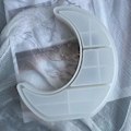 Miniatyrbilde 4 av 5: Måneformet Brette Silikonform Halvmåne Smykke Visningsstativ Stativ Støpeform