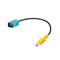 Miniatyrbillede 1 af 5: Fakra Z Hun til RCA Hun Video Kabel Adapter Bil Bakkamera Adapter Kabler til