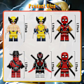 Miniatyrbillede 3 af 5: 12 stk. Samleobjekter Superhelt Deadpool Minifigurer Wolverine Gambit Actionfigurer Byggeklodser Legetøj
