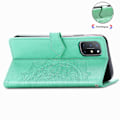 Miniatyrbilde 3 av 5: Etui for Oneplus 8t Deksel Lær Lommebok Deksel Mandala Magnetisk Flip Beskyttelse Støtsikkert - Grønn