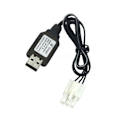 Miniatyrbilde 1 av 5: 600mA 6.4V USB Ladekabel EL4.5-3P Plugg P-til-R For RC Bil Lastebil Speedbåt Jy-QH