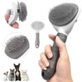 Självrengörande Pälborste För Djur Click Brush Grå
