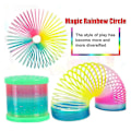 Miniatyrbillede 2 af 5: Glow In Dark Walking Rainbow Spring Toy Kid Magic Luminous Slinky Rainbow - XC
