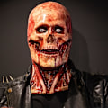 Miniatyrbild 4 av 5: Halloween Clown Jack Dubbelskiktsmasker Huvudbonad Cosplay Fest Ansiktsskräck Rekvisita