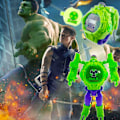 Miniatyrbillede 1 af 5: Børns dreng tegneserie superhelt transformer legetøj Rem ur Den utrolige Hulk