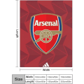 Miniatyrbilde 2 av 5: Arsenal F.c. Ultra-myk mikrofleece-pledd for hjem, sofa, seng, koselig, varm, lett for alle årstider, gavedekorasjoner, 3d-trykt teppe F