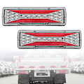 Miniatyrbillede 4 af 5: 2 stk. Vandtætte 12V Trailer Truck LED Baglygter Båd RV Caravan Van Flow Styring Brems Bakkelygter Trafik Tåge Baglygte - Stil C