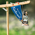 Miniatyrbillede 4 af 5: Eksklusiv Vimpel Tegneserie Stil Filt Klud Dekorativ Vimpel Trekant Banner Telt Flag Til Camping_h