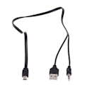 Miniatyrbillede 1 af 5: 3,5 mm Aux USB2.0 Han Mini 5-polet USB Bærbar Højttaler Lydkabel