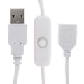 Miniatyrbilde 1 av 5: 1M USB-kabel med bryter PÅ/AV kabelforlengelse for USB-lampe USB-vifte