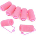 Miniatyrbillede 3 af 5: 30 Stykker Skum Svamp Hårruller Pink Curlers Bløde Svamp Hårruller Styling Værktøjer Skader Ikke Hårfrisuren til Kvinder og DIY Børn (25mm)