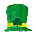 Miniatyrbillede 1 af 4: St. Patricks Day Hat Irsk Grøn Leprechaun Top Hat Kostume Kasket Cosplay Rekvisitter Til Voksen