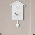 Miniatyrbilde 2 av 2: Stor Gjøkur, Gjøkur - Hvitt Fuglehus, Minimalistisk Moderne Design Februar2