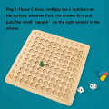 Pikkukuva 3 / 5: Puinen matematiikan kertolaskupeli - Opetuslelut yli 3-vuotiaille lapsille - Vanhemman ja lapsen pelit opetukseen ja hauskanpitoon!